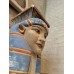 Hathor head carved on an architectural capital, side angle
